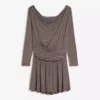 Mini-vestido de manga comprida com faixa – Vestidos e jardineiras