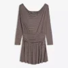 Mini-vestido de manga comprida com faixa – Vestidos e jardineiras