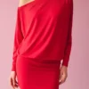 Mini-vestido de manga comprida com saia justa
