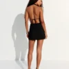 Mini-vestido drapeado