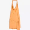 Mini-vestido drapeado