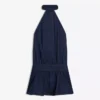 Mini-vestido em Denim
