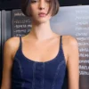 Mini-vestido em Denim – Vestidos e jardineiras
