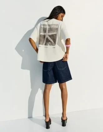 Oversize T-shirt com estampado