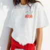 Oversize T-shirt de manga curta estampada – Mulher