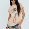 Oversize T-shirt estampada Tyla – Mulher