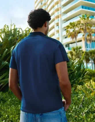 Polo com estampado retro – Bershka Lovers