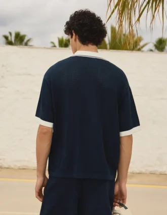 Polo de calção estampado – T-shirts e polos – Homem