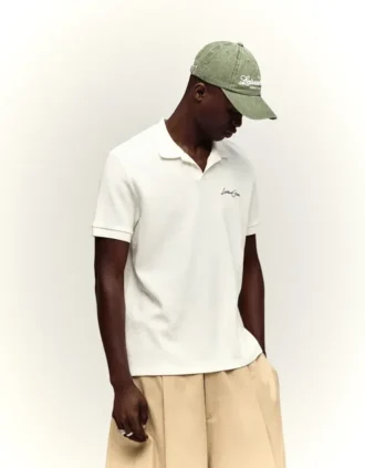 Polo de manga curta bordada – T-shirts e polos