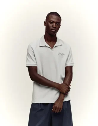 Polo de manga curta bordada – T-shirts e polos