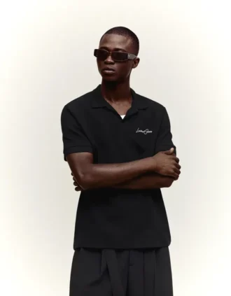 Polo de manga curta bordada – T-shirts e polos