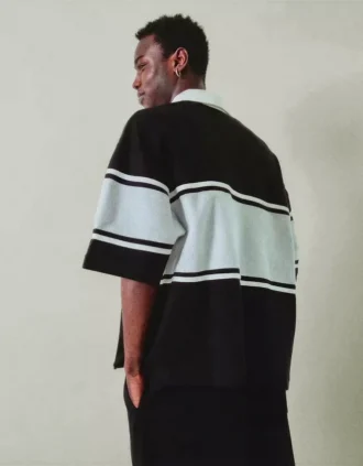 Polo de manga curta com corte largo – T-shirts e polos