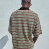 Polo de manga curta às riscas com bordado – T-shirts e polos