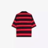 Polo de manga curta às riscas com bordado – T-shirts e polos