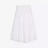 Saia midi com cintura dobrável