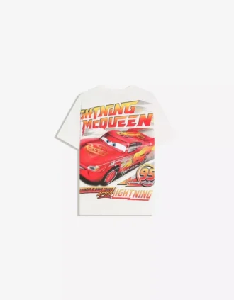 T-shirt com estampado de manga curta Oversize Cars – Mulher