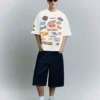 T-shirt de calção curto estampada – T-shirts e Polos