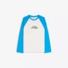 T-shirt de manga comprida com estampado contrastante