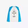 T-shirt de manga comprida com estampado contrastante