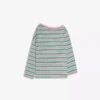 T-shirt de manga comprida com gola assimétrica estampada – #Bershkastyle – Mulher