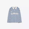 T-shirt de manga comprida com gola de Polo estampada – #Bershkastyle – Mulher
