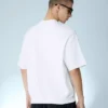 T-shirt de manga curta com canelado felpudo – T-shirts e Polos