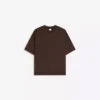 T-shirt de manga curta com canelado felpudo – T-shirts e Polos