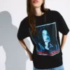 T-shirt de manga curta com estampado Billie Eilish