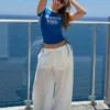 T-shirt de manga curta com estampado desportivo