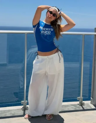 T-shirt de manga curta com estampado desportivo