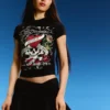 T-shirt de manga curta com estampado Ed Hardy X Bershka