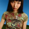 T-shirt de manga curta com estampado Ed Hardy X Bershka