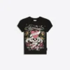 T-shirt de manga curta com estampado Ed Hardy X Bershka