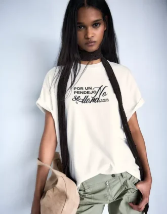 T-shirt de manga curta com estampado Manuel Turizo – Mulher