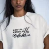 T-shirt de manga curta com estampado Manuel Turizo – Mulher