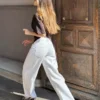 T-shirt de manga curta com franzido – #Bershkastyle – Mulher