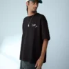 T-shirt de manga curta felpuda com estampado – T-shirts e camisas polo