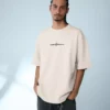 T-shirt de manga curta felpuda com estampado – T-shirts e camisas polo