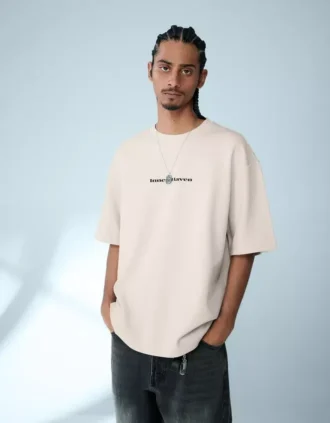 T-shirt de manga curta felpuda com estampado – T-shirts e camisas polo