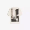 T-shirt de manga curta felpuda com estampado – T-shirts e camisas polo