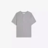 T-shirt Henley de manga curta