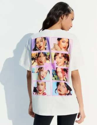 T-shirt Oversize com Estampado Bini