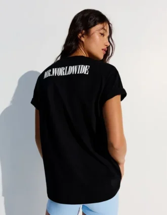 T-shirt oversize com estampado Pitbull