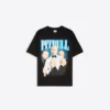 T-shirt oversize com estampado Pitbull