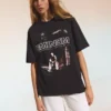 T-shirt Oversize de manga curta com estampa do Eminem