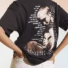 T-shirt Oversize de manga curta com estampa do Eminem