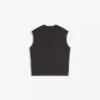 T-shirt sem mangas bordada