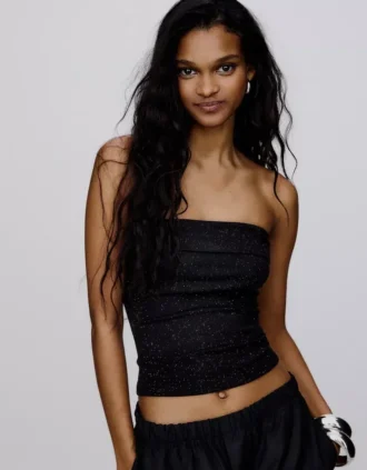 Top bandeau brilhante