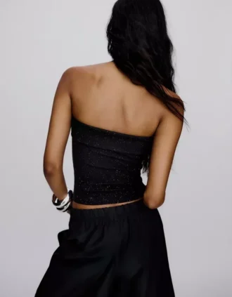Top bandeau brilhante
