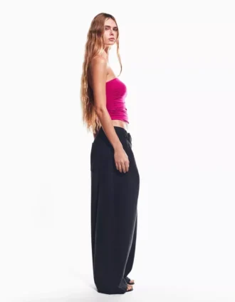 Top bandeau com franzido – Tops e bodies